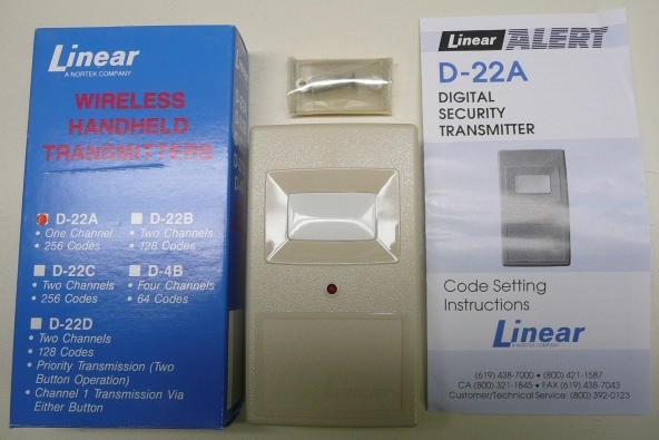 Linear D-22A Wireless Handheld Transmitter