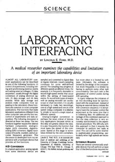 Article Laboratory Interfacing