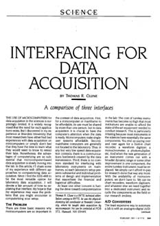 Article Interfacing for Data Acquisition