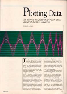 Article Plotting Data