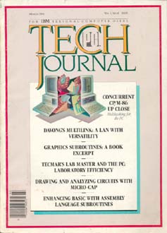 PC Tech Journal Vol 1 No. 6 March 1984 Cover